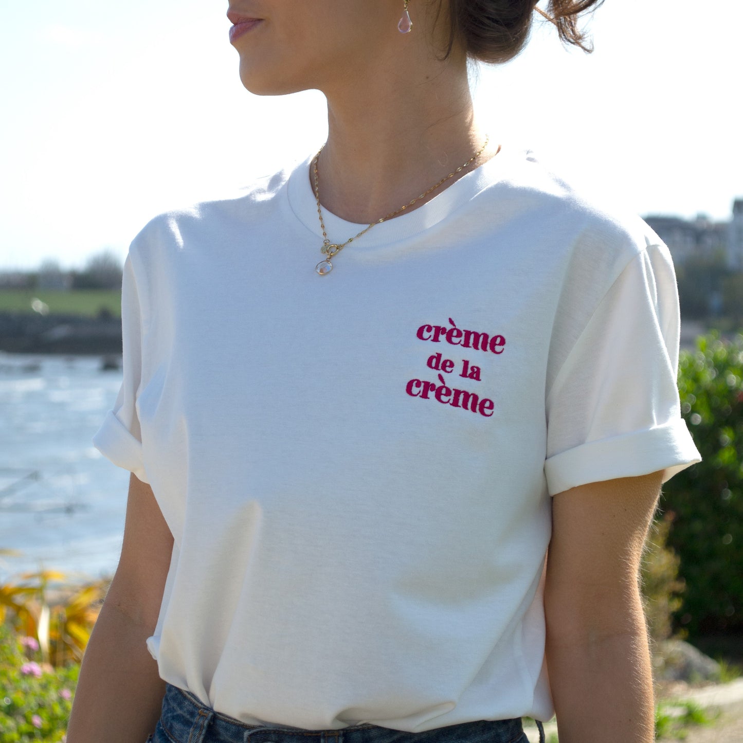 Crème de la crème embroidered T-shirt