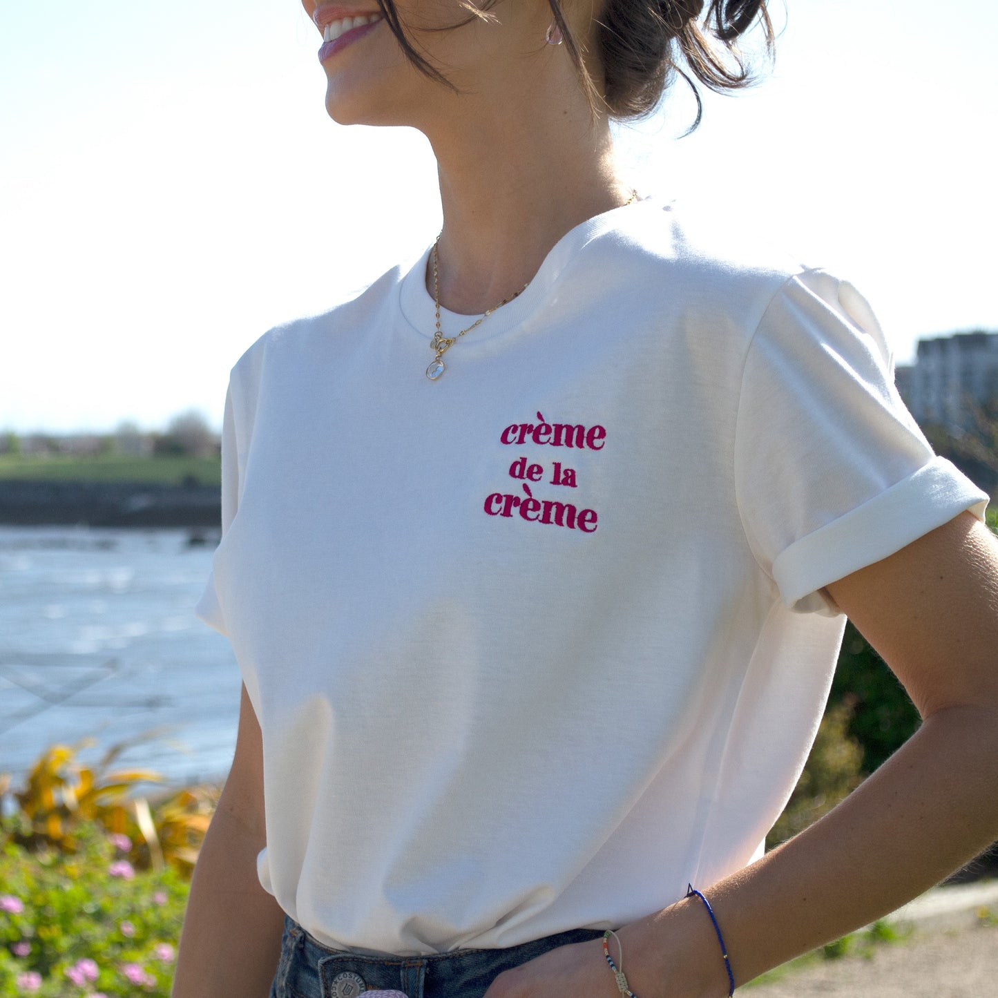 Crème de la crème embroidered T-shirt