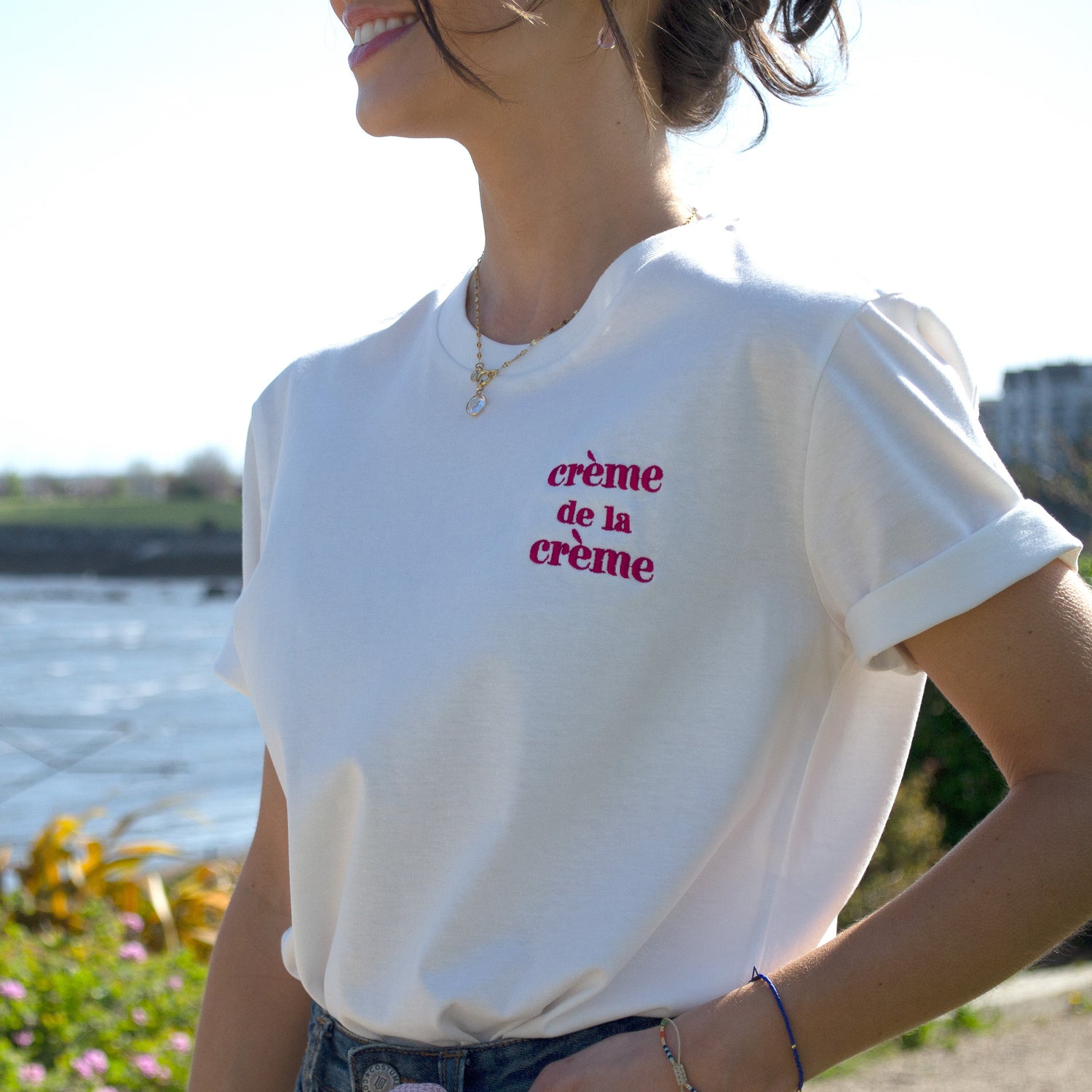 Crème de la crème embroidered T-shirt by